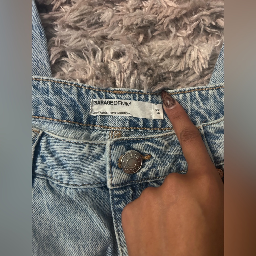 GARAGE 90s straight ripped jeans